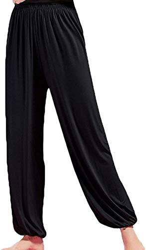 NOLLY Women's Yoga Pants Harem Pants Active Baggy Pants Casual Trousers Folded Design Leg Pants For Pilates,C-XXXL