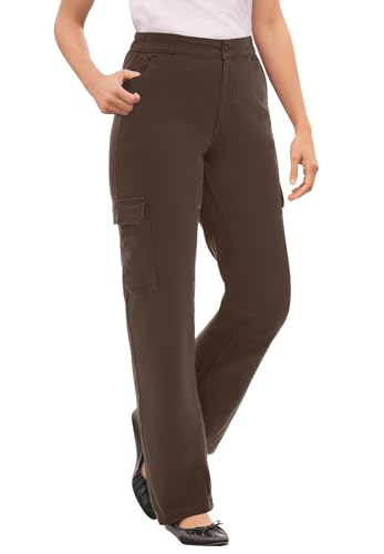 Woman Within Plus Size Straight-Leg Cargo Pant
