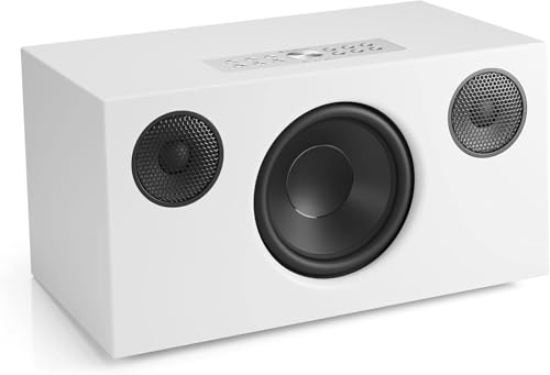 Audio Pro Altavoz Inalámbrico Multisala con Conexión Bluetooth y WiFi   Speaker Multiroom Potente y Portátil Compatible con AirPlay 2 y Google Cast Addon C10 MKII   Blanco