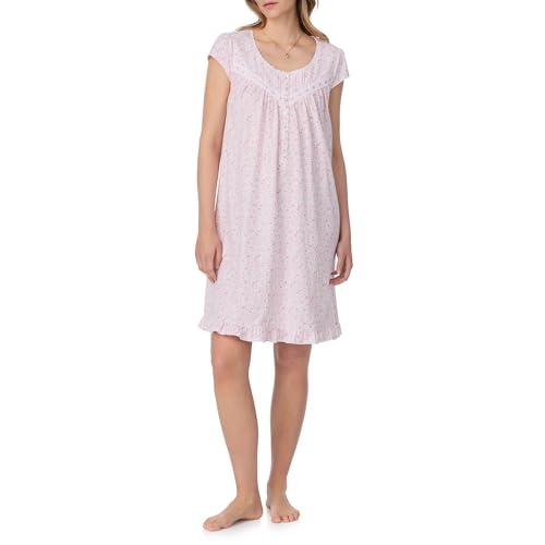 Eileen West Sleepwear & Loungewear for Women - Jersey Knit Collection - 100% Cotton Lightweight Sleeveless Short Nightgown2