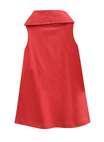 Image of A.T.U.N. (ALL THINGS UBER NICE) Solid A-Line Mini Dress | Sleeveless Casual Dress for Girls