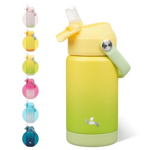 Image of Konokyo 12 oz Insulated Stainless Steel Sports Water Bottle with Straw Lid