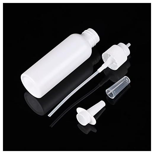 5/10/20/30/50ml Health Care Mist Dispenser Spray Bottle Empty Nasal Sprayer Refillable Container Nose Dropper Bottles(White 50ml)