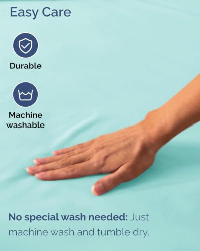 Image of CGK Linens 2 Pack Extra Deep Cal King Fitted Sheets - Spa Blue