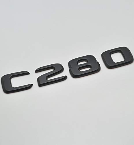 FNWB Matt Black C280 Emblema de la Insignia de la Bota Trasera Número de Letra Cover