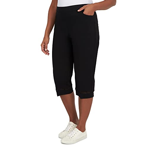 Alfred Dunner Women's Lace Allure Clamdigger Pant3