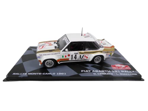  OPO 10 - Auto da Rally 1/43 Compatibile con Fiat Abarth 131 Rally Monte Carlo 1981 Cerrato Guizzardi - BR22