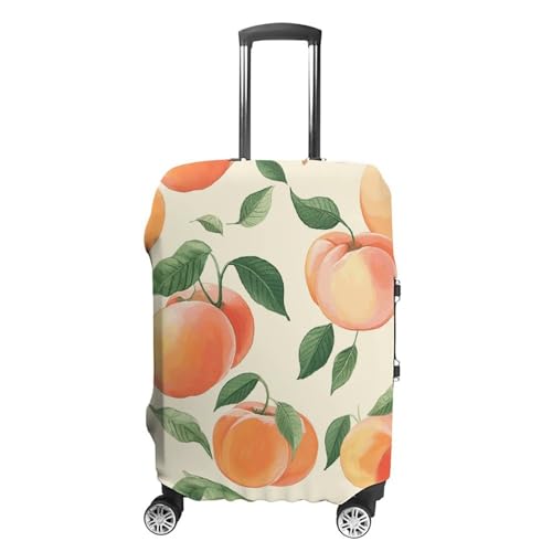 Travel Luggage Cover Suitcase Protector Peach Elastic Washable Stretch Suitcase Protector Anti-Scratch Travel Suitcase Cover Fit 18-32 Inch Luggage