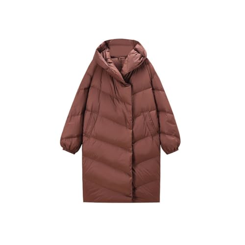 Doudoune mi-longue chaude veste d'hiver à capuche légère