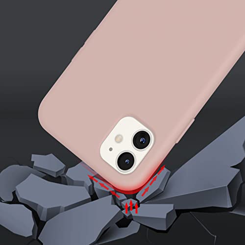 Ztofera Crossbody Case For Iphone 11,Iphone 11 With Lanyard Strap Protective Case Adjustable Neck Rope Liquid Silicone Soft Cover For Iphone 11 6.1 Inch,Pink #TOP3