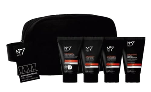 Men Travel Collection Coffret cadeau 4 pièces avec sac et soins hydratants visage