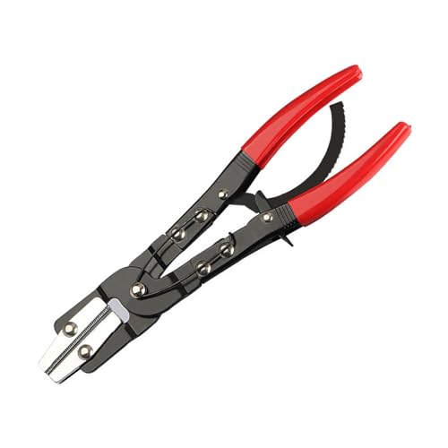 車の水道管シールプライヤー自動車用オイルパイプシールプライヤーハンドル付き調節可能な平口ホースプライヤーツールガレージワークショップ機器