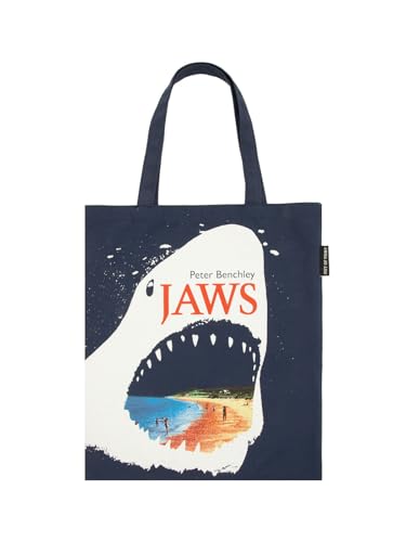 Out of Print Jaws By Peter Benchley Retro Tote Bag with Inner Pocket - Gift for Book Lovers and Movie Lovers