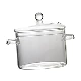 Alipis saladier ventouses gogos panier à salade batterie de cuisine coréenne pot bol de service de classe trucs pour marmite en verre bol de nouilles avec couvercle Un verre