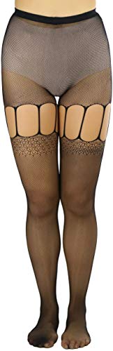 Image of ToBeInStyle Women's Suspender Pantyhose