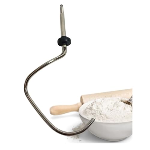 LICHTBLAU gancho de amasar para robot de cocina Bosch I Amasador de recambio para MUM4 y MUM5 I Gancho de amasar acero inoxidable para procesador de comida I Accesorio recambio MUM4/MUM5