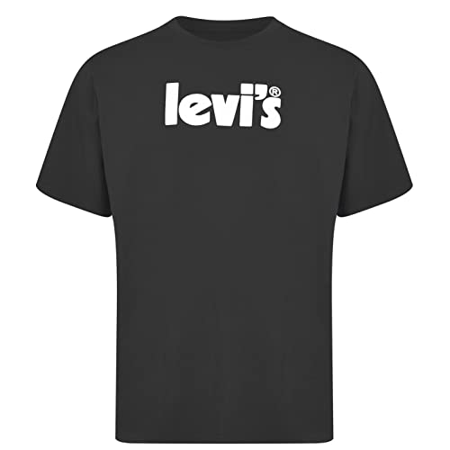 Levi's Herren Ss Relaxed Fit Tee T-Shirt,Poster Logo Caviar,S – Ansicht 1