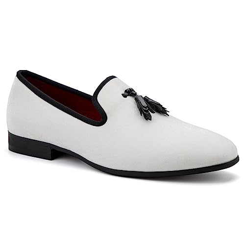 Image of Meijiana Mens Loafers Wedding Dress Shoes Slip-On Loafers for Men Tuxedo Suit Shoes