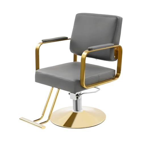 Image of Barber Chair,Salon Chair for Hair Stylist with Height Adjustment,360 Rotatable Salon Chair for Barber Store,Beauty Salons,Spas