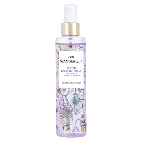 Image of Nykaa Wanderlust French Lavender Body & Hair Fine Fragrance I Perfume Mist for Women - 200 ml |Lavender and Patchouli Perfume | Long-Lasting, Travel‐Friendly, Vegan,Paraben‐Free, IFRA Certified