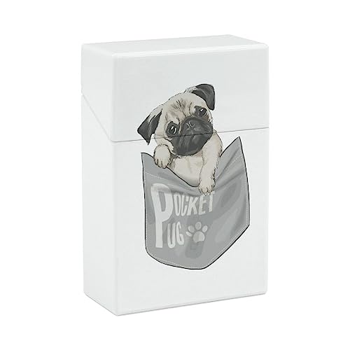 パグ 犬柄 たばこケース シガレットケース タバコケース 煙草ケース 紙タバコ タバコカバー 煙草箱 選べ 誕生日 プレゼント 小型 携帯に便利です ストレス耐性 防水 タバコ箱 男女兼用