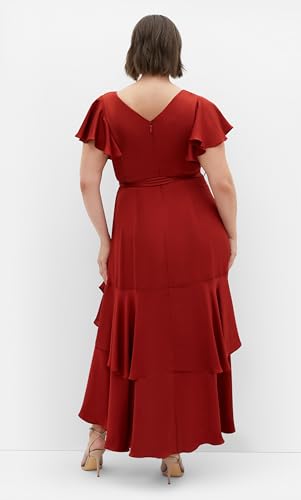 City Chic Women's Plus Size Dress - Flirty Jen Flutter Sleeve Maxi4