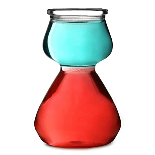 FrEshn Verre À Vin Verres Verres Tasse de Verre Tasse Verre Verre Bullet Absinthe Cockted Cocktail Shot Petite Tasse en Verre Transparent Boissons Verre À Vin Rouge (Size : 1 pc)