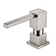 Spülbeckenspender für Küchenspüle (gebürstetes Nickel), komplett aus Messing eingebaut und nachfüllbar von Top Design, Metall-Handseife & Spülseife Kupferpumpe