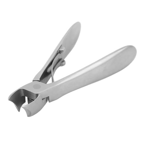Sunicon Large Slanted Nail Clipper Stainless Steel Large Opening Cuticle Nipper Bevel Fingernail Trimmer for Thick Hard Nails