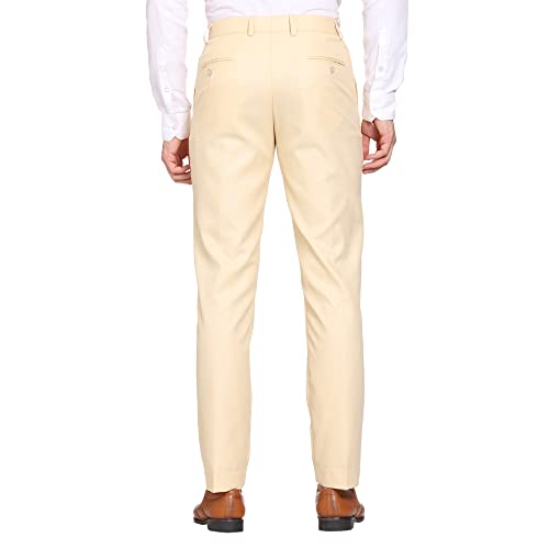 Image of MALENO Men's Diamond Textured Regular Fit Trouser | Soft and Breathable Fabric | Trousers for Office, Party