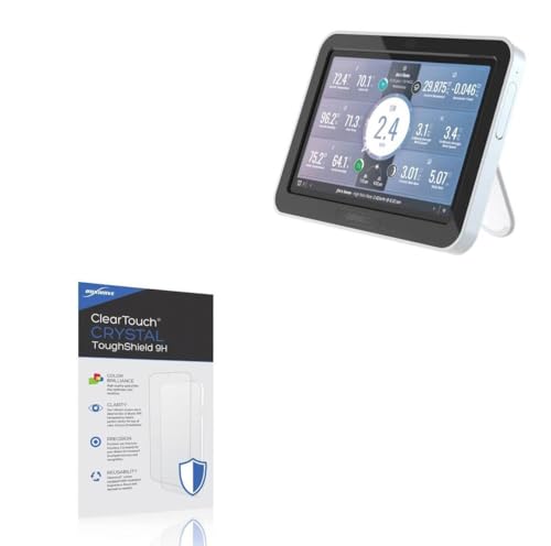 BoxWave Screen Protector Compatible with Davis Vantage Davis WeatherLink Console - ClearTouch Crystal ToughShield 9H (2-Pack), Clear 9H Tough Flexible Film Screen Protector