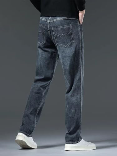 Image of GRECIILOOKS Men's Smart Fit Stretchable Jeans | Mid-Rise Stylish Denim Pants | Premium Casual Jean for Men |Regular Fit Pocket Jean's for Mans