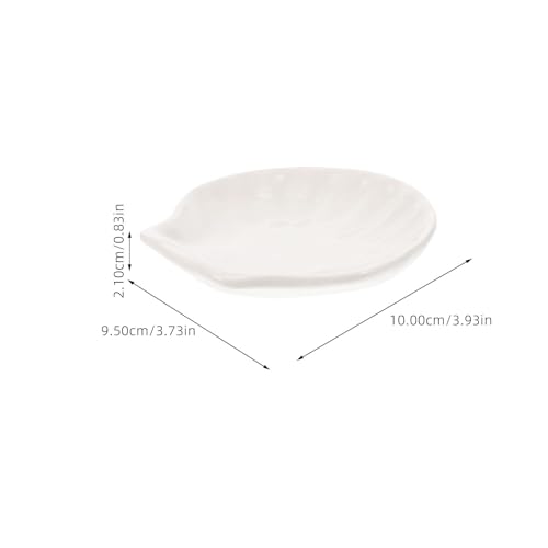 Assiettes apéritives céramique évitant le mélange des sauces et collations