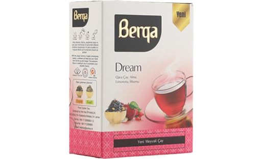 Berqa Dream Apple Lemongrass Rose Hip Flavored Black Tea 100 g