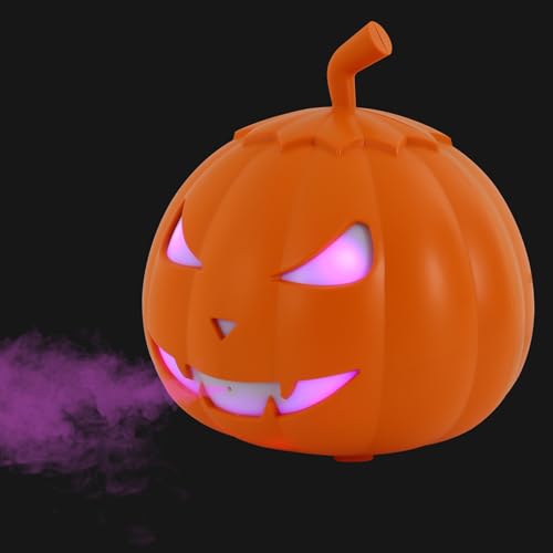 Máquina de humo Halloween con luces LED 800W miniatura 1