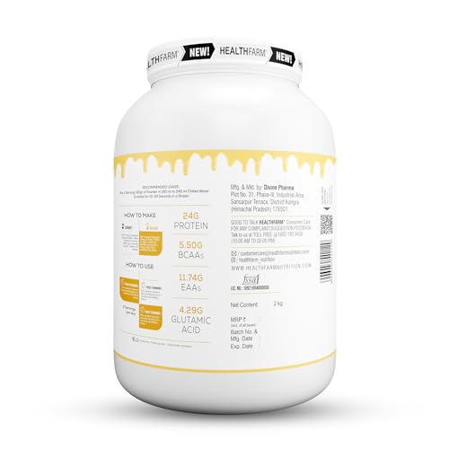 Image of HF Series Signature Whey Protein Powder|62 servings|Build Lean and Bigger Muscles|2Kg|Flavour-Heaven Delight