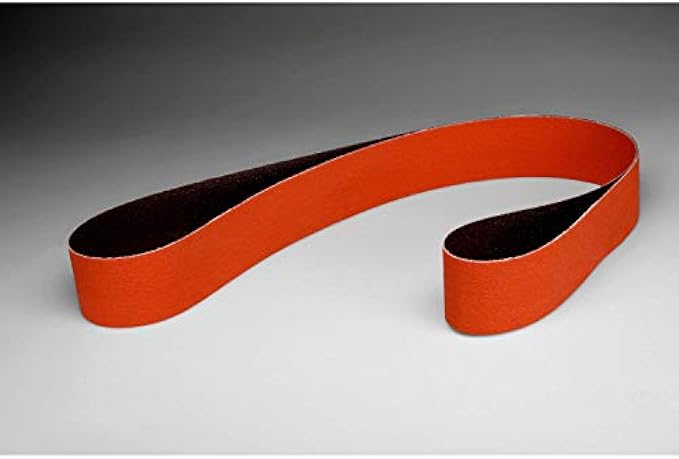 Cubitron II 3M 76738 Cloth Belt 777F, 2" x 48" 36 YF-Weight, Polyester Cloth Backing, Ceramic Abrasive Grit, 2" Width, 48" Length, (Pack of 50)