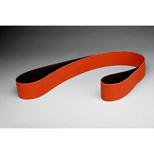 Cubitron II 3M 76738 Cloth Belt 777F, 2" x 48" 36 YF-Weight, Polyester Cloth Backing, Ceramic Abrasive Grit, 2" Width, 48" Length, (Pack of 50)