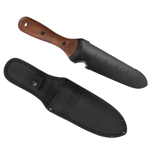 12-Inch Garden Trowel with Wooden Handle & Blade