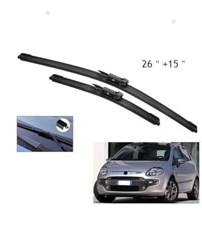 Recharges d'essuie-glace avant 26+15 balai d'essuie glace pare-brise Grande Punto Evo 2005-2013