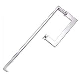 Saugglocken & Halter Geländer Badezimmer WC Geländer Rückenlehne Zubehör for Behinderte Menschen Mit Gehbehinderung Family Safety Skid Armstützen (Color : Silver, Size : 45 * 5.5cm)