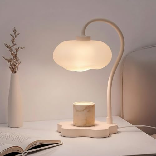 Lámpara calentadora de velas de Navidad con temporizador, bonita lámpara de calentamiento de nubes, luz ajustable de cera derretida, mesita de noche, luz de cera perfumada para dormitorio, casa
