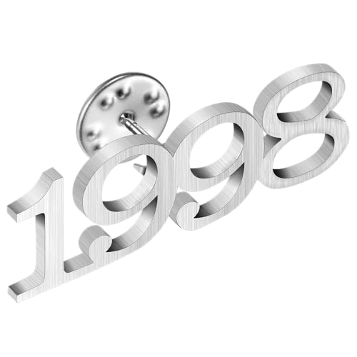 Image of AMITER Birth Year Lapel Pin, 1970-2025 Enamel Brooch Pins Tie Tacks for Men & Women Birthday, Graduation, Anniversary