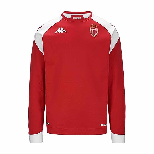 Kappa Sweat ALDREN Pro 7 Monaco 23-24, Rouge/Blanc, M, Homme