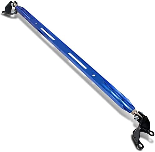 HYPERSPEED Strut Bar Front Rear Upper Tower Brace Bar CNC Aluminum Compatible with Honda Civic/CRX/Civic Del Sol Fit for Acura Integra, Automotive Replacement (Rear Upper, Blue)
