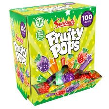 Swizels Fruity Pops Lollies Dipsense Box (Pack of 100's) (6 Boxes)