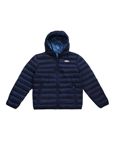 Image of Eddie Bauer Kids' Reversible Jacket - Weather Resistant Quilted Down Coat for Boys and Girls (3-20)