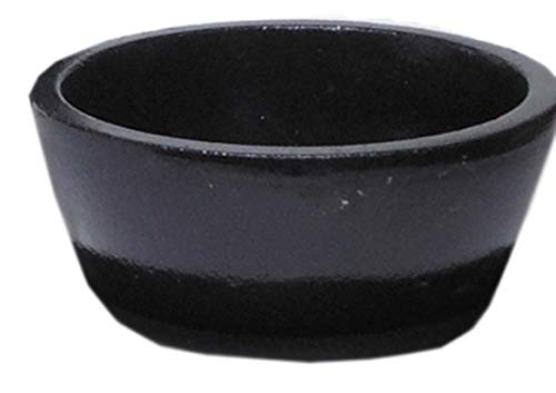 Grobet USA Black Cast Iron Pitch Bowl 5 inches Deep