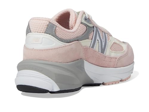 Image of New Balance Kid's 990 V6 Lace-Up Sneaker, Pink Haze /White, 13.5 XW Little Kid