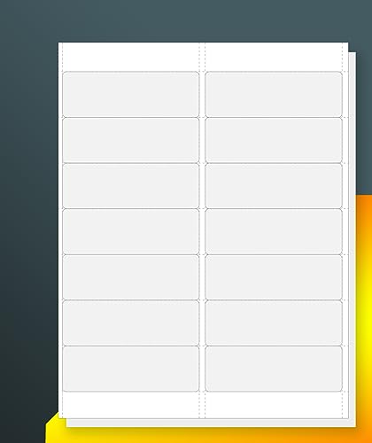 14Up 4" X 1-1/3" Address Labels For Laser & Inkjet Printers[100 Sheets,1400 Labels] #TOP10